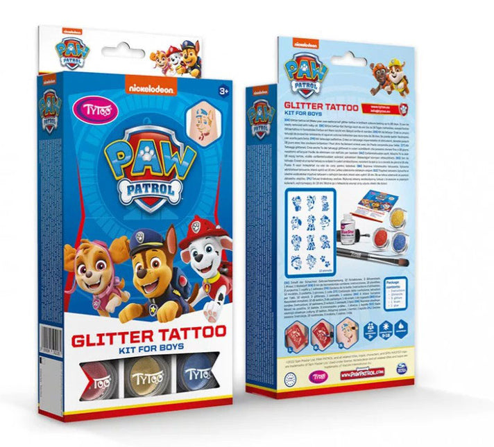 Tytoo Glittertattoo set Paw Patrol Jongens