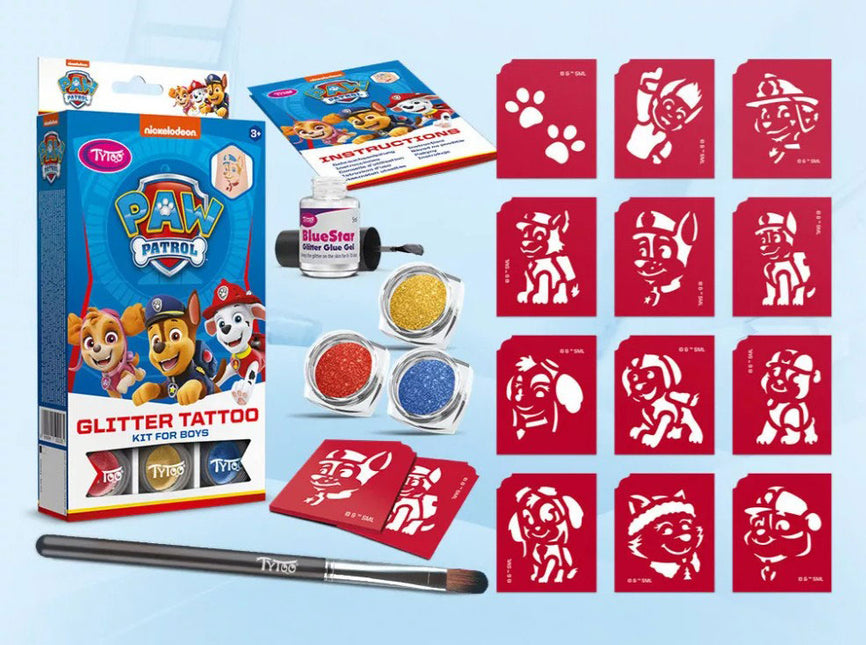 Tytoo Glittertattoo set Paw Patrol Jongens