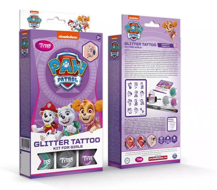 Tytoo Glittertattoo set Paw Patrol Meisjes