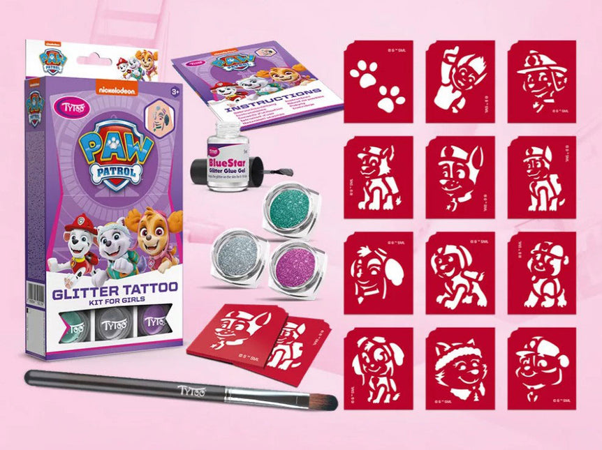 Tytoo Glittertattoo set Paw Patrol Meisjes