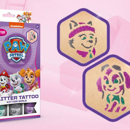 Tytoo Glittertattoo set Paw Patrol Meisjes