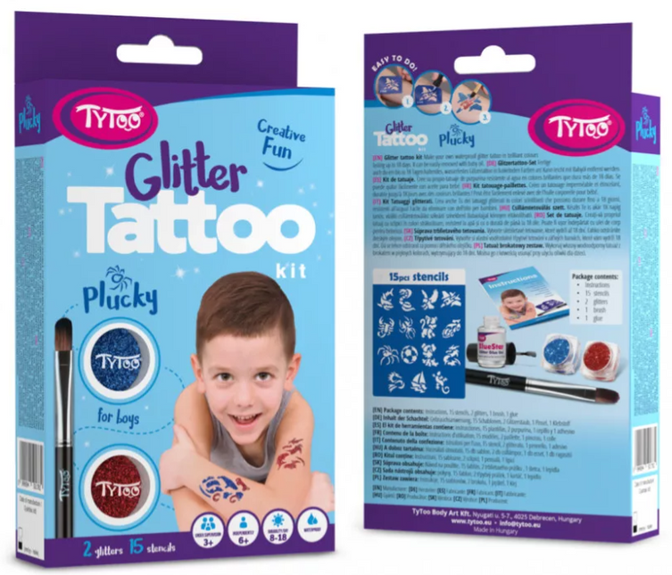 Tytoo Jongens Glittertattoo set