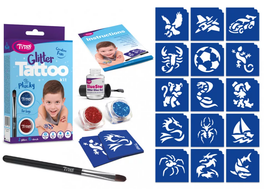 Tytoo Jongens Glittertattoo set