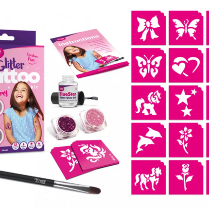 Tytoo Meisjes Glittertattoo set
