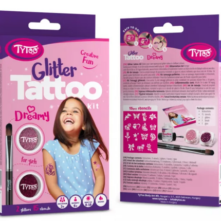 Tytoo Meisjes Glittertattoo set