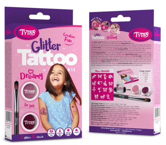Tytoo Meisjes Glittertattoo set