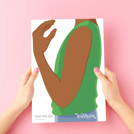 Wabbyfun Schmink Oefenbord A4 Boris Arm/Hand