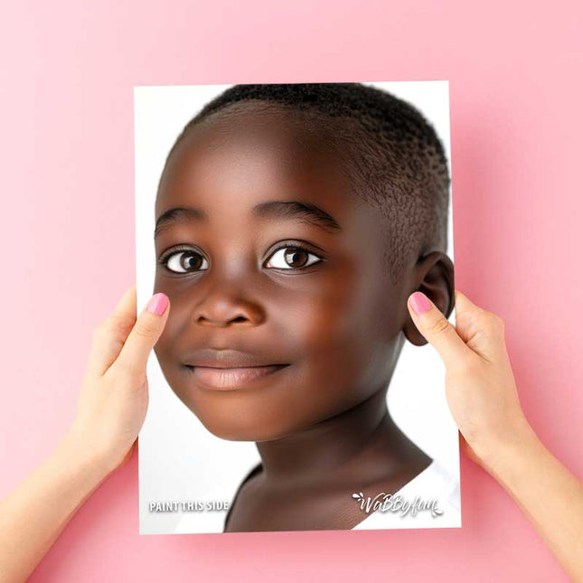 Wabbyfun Schmink Oefenbord A4 Jacob Zijaanzicht