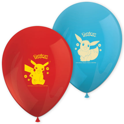WeFiesta Ballonnen Pokémon 8 stuks