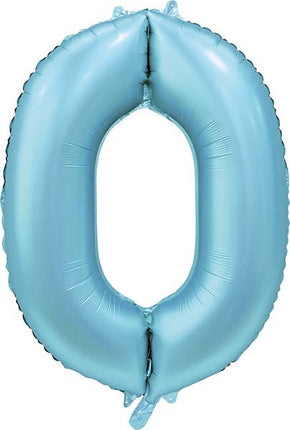 WeFiesta Folieballon 0 Satijn Lichtblauw 86 cm