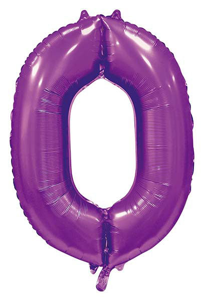 WeFiesta Folieballon 0 Satijn Paars 86 cm
