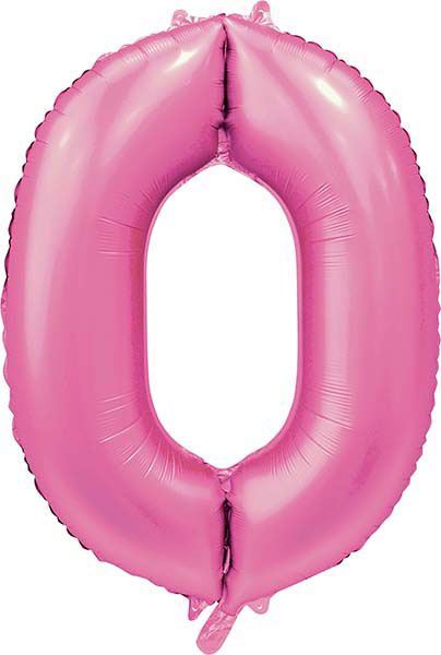 WeFiesta Folieballon 0 Satijn Roze 86 cm
