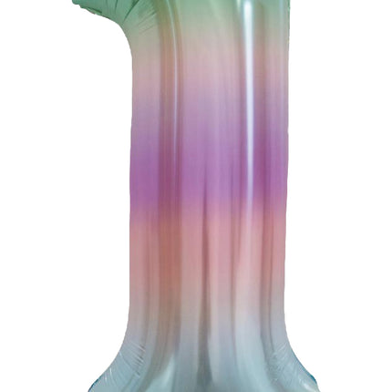 WeFiesta Folieballon 1 Pastel Regenboog 86 cm