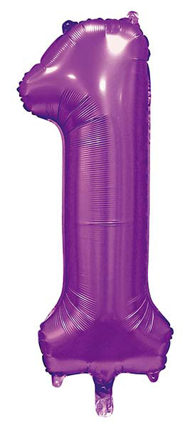 WeFiesta Folieballon 1 Satijn Paars 86 cm