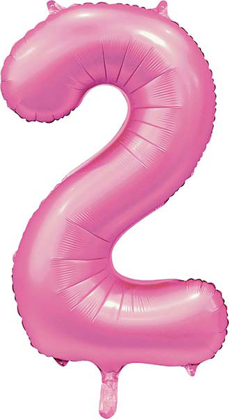 WeFiesta Folieballon 2 Satijn Roze 86 cm