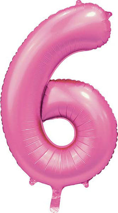 WeFiesta Folieballon 6 Satijn Roze 86 cm