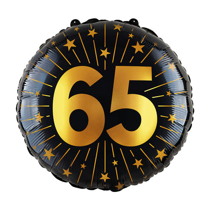 WeFiesta Folieballon 65 Goud Zwart 45 cm