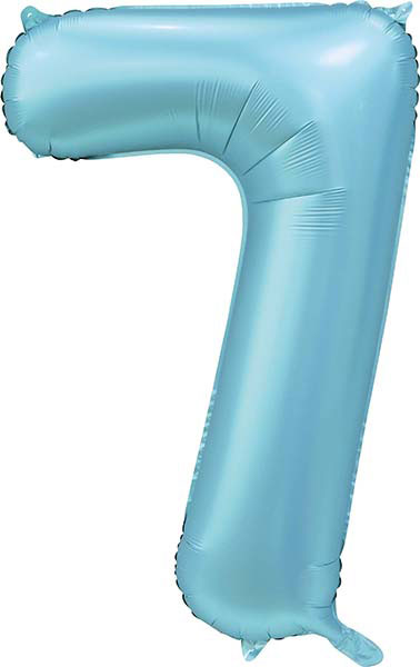 WeFiesta Folieballon 7 Satijn Lichtblauw 86 cm