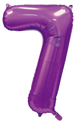 WeFiesta Folieballon 7 Satijn Paars 86 cm