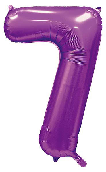 WeFiesta Folieballon 7 Satijn Paars 86 cm