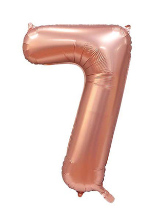 WeFiesta Folieballon 7 Satijn Rose Goud 86 cm