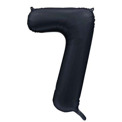 WeFiesta Folieballon 7 Satijn Zwart 86 cm
