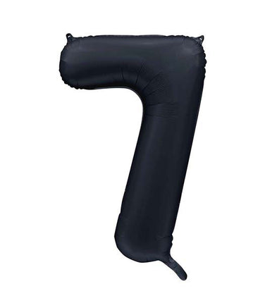 WeFiesta Folieballon 7 Satijn Zwart 86 cm