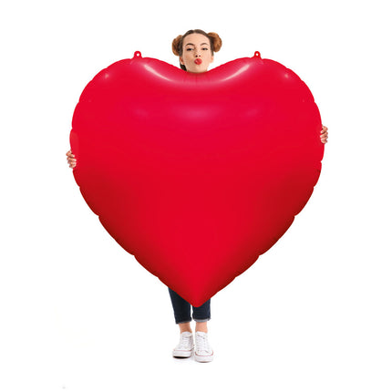 WeFiesta Folieballon Hart Rood XXL 157 cm