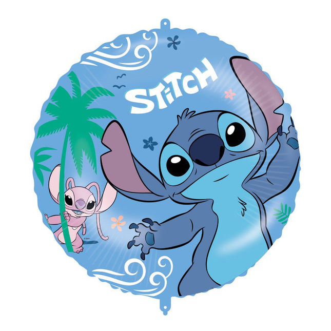 WeFiesta Folieballon Stitch en Angel 45 cm