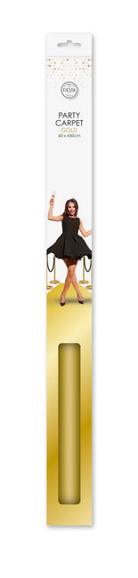 WeFiesta Gouden Loper met Plakstrip 450 x 60 cm | Gouden Feestloper