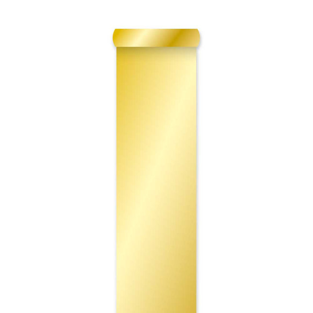 WeFiesta Gouden Loper met Plakstrip 450 x 60 cm | Gouden Feestloper