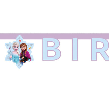 WeFiesta Letterbanner Happy Birthday Frozen Idyllic Wonder