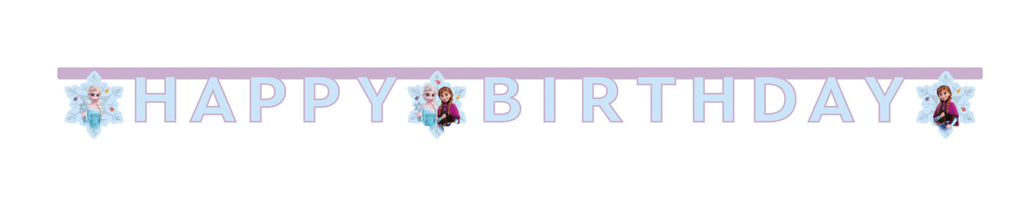WeFiesta Letterbanner Happy Birthday Frozen Idyllic Wonder