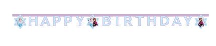 WeFiesta Letterbanner Happy Birthday Frozen Idyllic Wonder