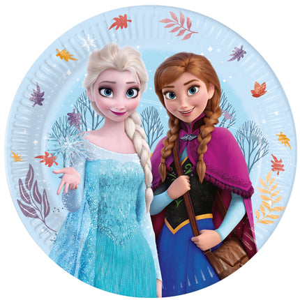 WeFiesta Papieren Bordjes Frozen Idyllic Wonder 8 stuks
