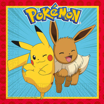 WeFiesta Papieren Servetten Pokémon 20 stuks