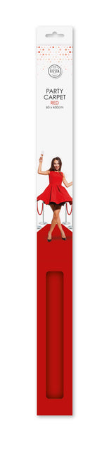 WeFiesta Rode Loper met Plakstrip 450 x 60 cm | Rode Feestloper