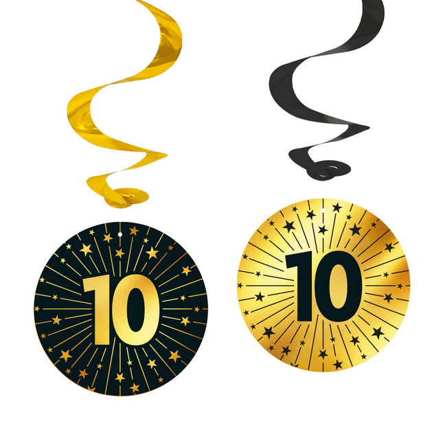 WeFiesta Swirls 10 jaar Goud Zwart 95 cm