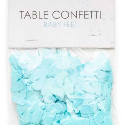 WeFiesta Tafel Confetti Blauwe Baby Voetjes - 14 gram