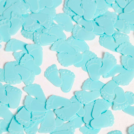 WeFiesta Tafel Confetti Blauwe Baby Voetjes - 14 gram
