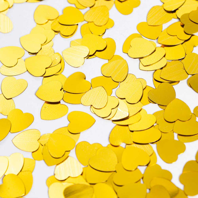 WeFiesta Tafel Confetti Gouden Hartjes - 14 gram