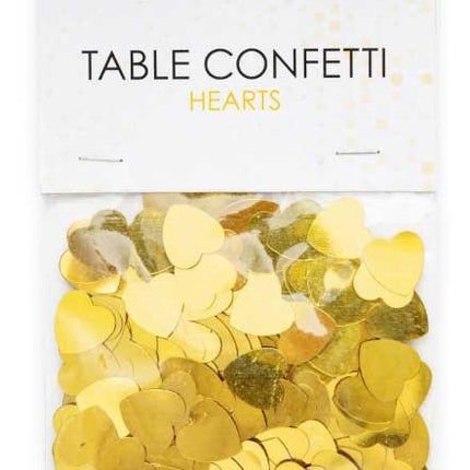 WeFiesta Tafel Confetti Gouden Hartjes - 14 gram