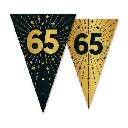 WeFiesta Vlaggenlijn 65 Goud Zwart 10 meter