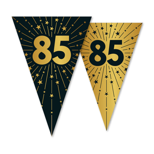 WeFiesta Vlaggenlijn 85 Goud Zwart 10 meter