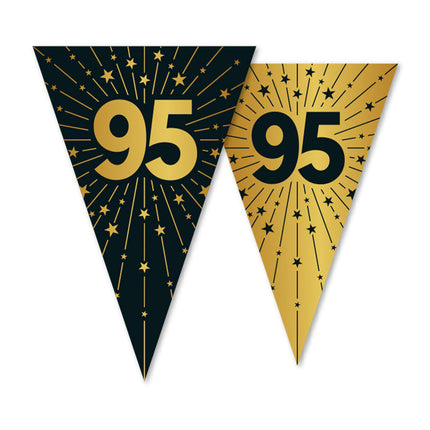 WeFiesta Vlaggenlijn 95 Goud Zwart 10 meter