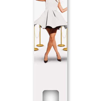 WeFiesta Witte Loper met Plakstrip 450 x 60 cm | Witte Feestloper
