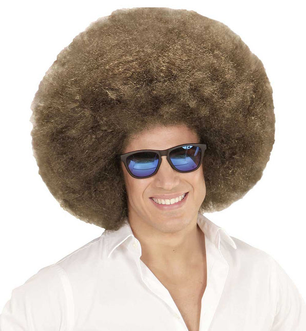 Widmann Milano Party Fashion Afro Pruik Bruin