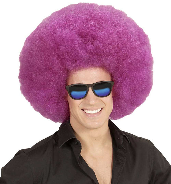 Widmann Milano Party Fashion Afro Pruik Paars
