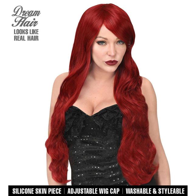 Widmann Milano Party Fashion Dream Hair Kayla Cosplay Pruik Bordeaux