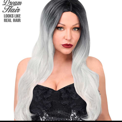 Widmann Milano Party Fashion Dream Hair Malika  Cosplay Zwart Grijs Wit
